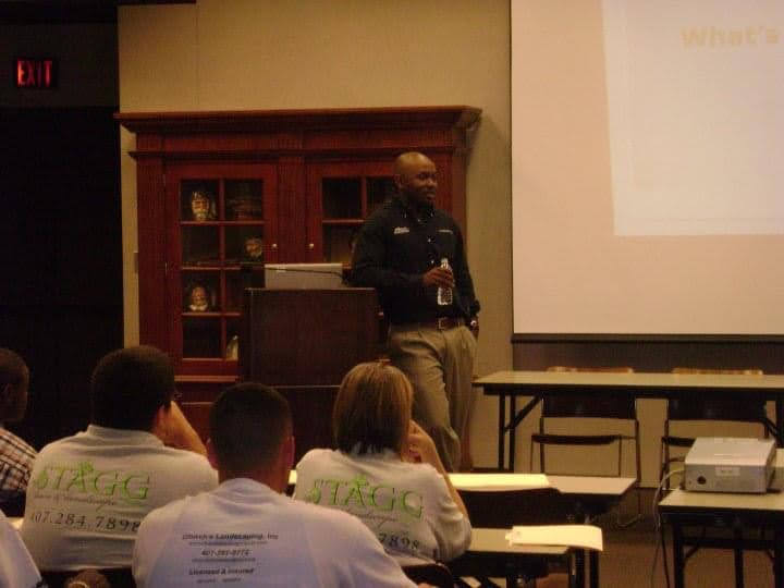 Team training session at a local library